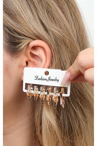 Jack Ferrero Steel Multi Women's Earrings