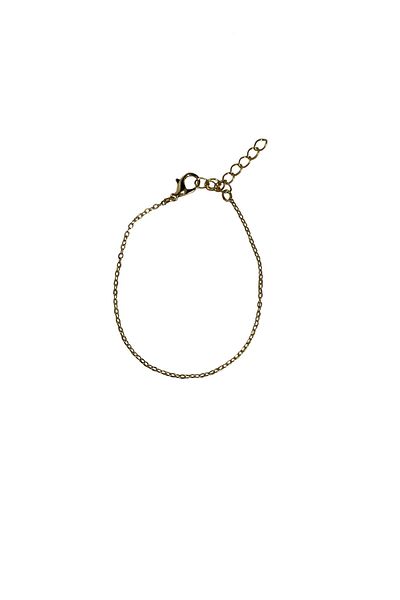 Aqua Di Polo 1987 Women's Gold Stone and Chain Bracelet