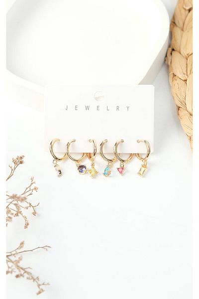 Jack Ferrero Steel Multi Women's Earrings