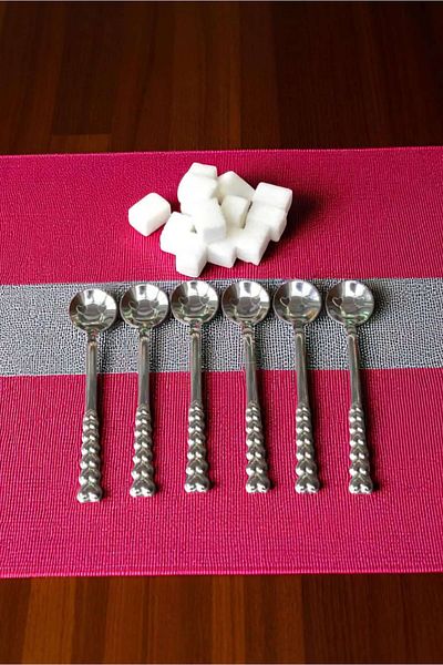 ÇEÇEN HOME 12 Pieces Stainless Steel Luxury Smiley Face Emoji Teaspoon