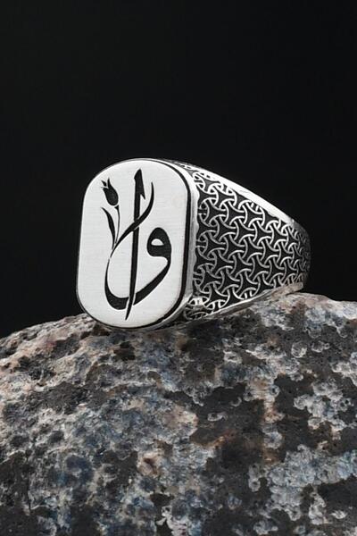 Prestige Vav Elif İşlemeli 925 Ayar Gümüş Yüzük 901933