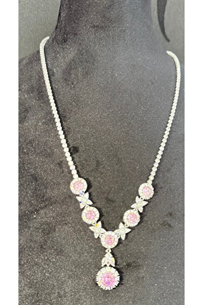 FASHİON JEWELRY Zerra Bella Gümüş Kaplama Taşlı Kolye