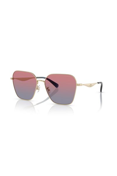 Coach Women Irregular Sunglasses- Hc 7168 - Lense Size:58mm - Shiny Light Gold