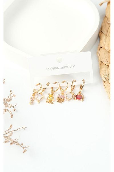 Jack Ferrero Steel Multi Women's Earrings