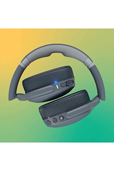 Skullcandy SKULLCANDY Crusher Evo Wireless Headphones S6EVW-N744, Bluetooth 5.0, On-Ear, Microphone (Grey)
