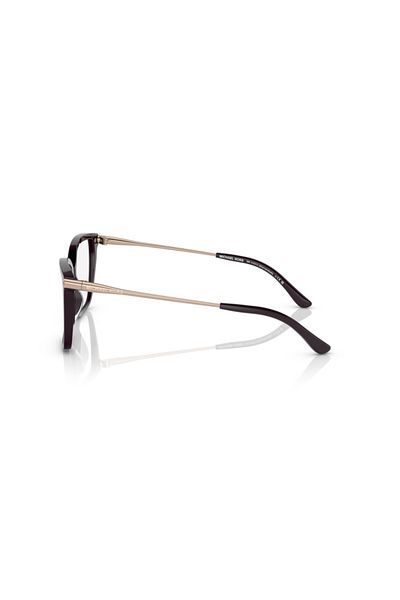Michael Kors Woman Square Eyeglasses- Mk 4101u - Lense Size:53mm - Cordovan