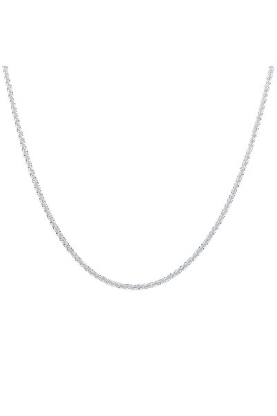 huitich 1 Layer Silver Chain Choker Necklace for Women