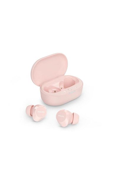 Philips Casti True Wireless Philips TAT1209PK/00, Bluetooth 5.3, Control tactil, IPX4 (Roz)