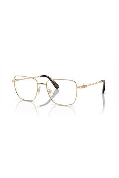 Swarovski Woman Rectangular Eyeglasses- Sk 1003 - Lense Size:53mm - Pale Gold