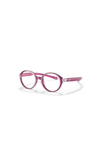 Ray-Ban Ray Ban Jr. Vista Unisex Phantos Eyeglasses- Rb 9075v - Lense Size:35mm - Violet On Rubber Violet