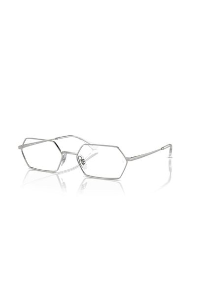 Ray-Ban Ray Ban Vista Unisex Rectangular Eyeglasses- Rb 6528 - Lense Size:54mm - Silver