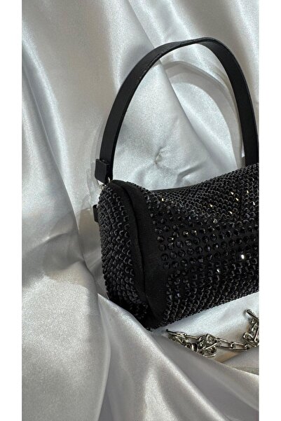 LOVELYSTORE Taşlı Kadın Abiye Çanta Kısa ve Uzun Askılı