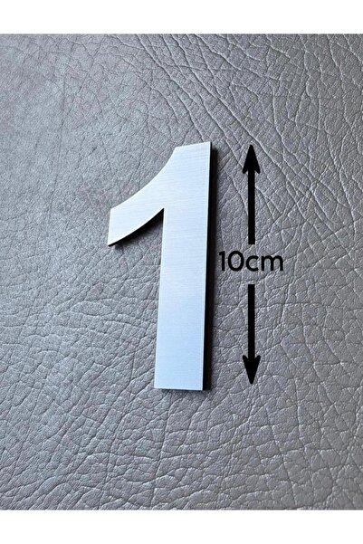 Door Number 10 CM No 1 Apartment Table Cabinet Number Brushed Silver Self Adhesive