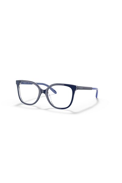 Vogue Junior Vista Woman Square Eyeglasses- Vo 2012 - Lense Size:47mm - Top Black/transparent