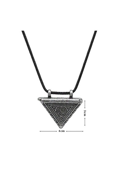 Tesbihane Muska Tasarım Kişiye Özel İçine Hatıra Ürünler Konulabilir Zarif İp Zincirli Metal Kadın Kolye