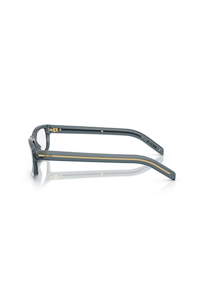 Prada Man Rectangle Eyeglasses- Pr B02v - Lense Size:55mm - Transparent Ocean
