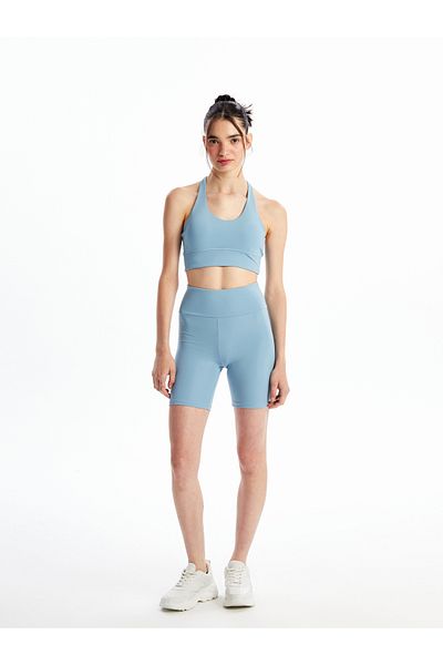 LC Waikiki Pantaloni scurți drepți pentru femei cu talie elastică