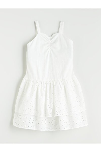 LC Waikiki Κοριτσίστικο φόρεμα με λαιμόκοψη