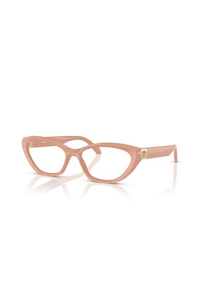 Versace Woman Cat Eye Eyeglasses- Ve 3356 - Lense Size:53mm - Beige Camel