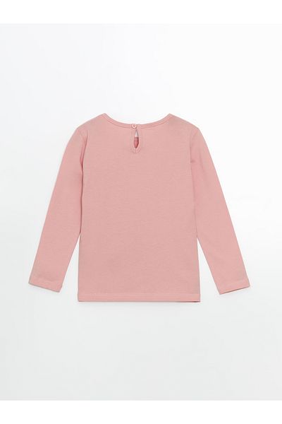 LC Waikiki Crew Neck Embroidered Girl's T-Shirt
