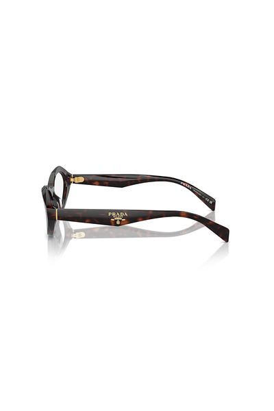 Prada Woman Irregular Eyeglasses- Pr A21v - Lense Size:53mm - Root Tortoise