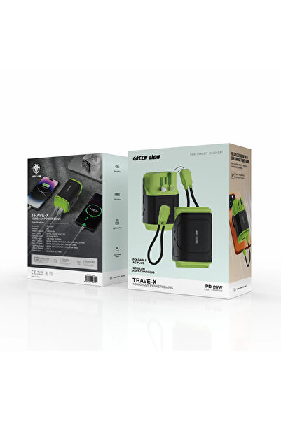 Green Lion Travex Power Bank 10000Mah - Olive Green