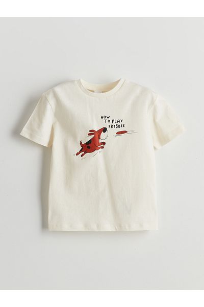 LC Waikiki Crew Neck Printed Boy's T-Shirt