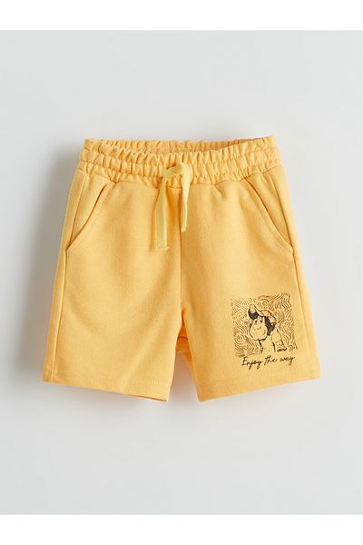 LC Waikiki Printed Boys' Shorts with Elastic Waist