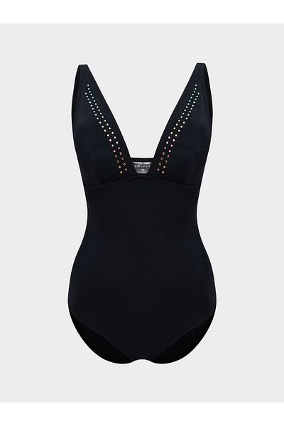 LC Waikiki Damen-Badeanzug mit abnehmbaren Steinen