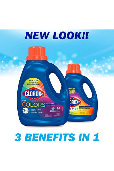 Clorox 2 for Colors - Stain Remover and Color Brightener, Original Scent, 2.60L