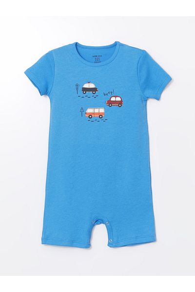 LC Waikiki Crew Neck Cotton Baby Boy Jumpsuit