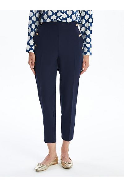 LC Waikiki   Comfortable Fit Women's Trousers with Elastic Waist
