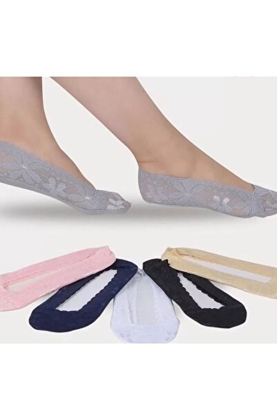 SPOR Дамски чорапи с връзки и силиконови върхове, пакет от 6 броя