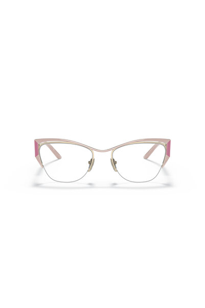 Prada Woman Butterfly Eyeglasses- Pr 63yv - Lense Size:52mm - Pale Gold