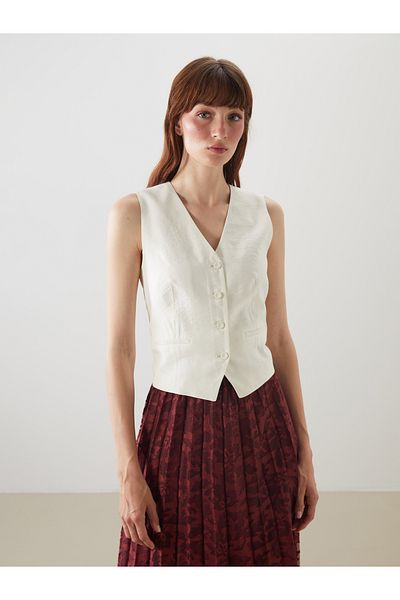 LC Waikiki V-Neck Modal Blended Women's Classic Vest