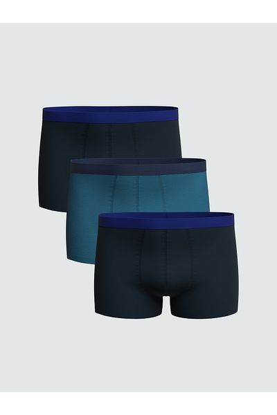 LC Waikiki Standard Fit Cotton Flexible Ανδρικό Boxer 3 τεμαχίων