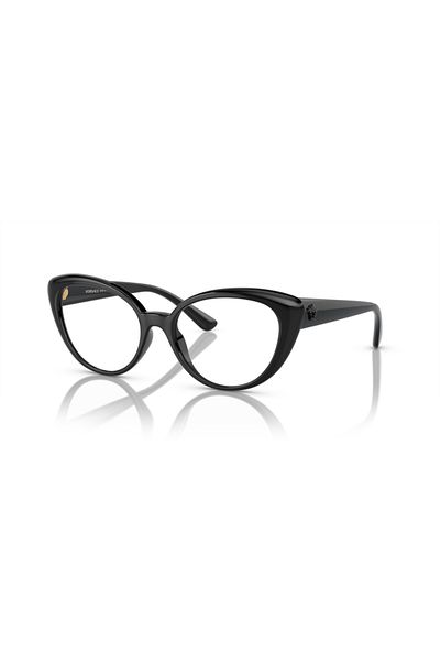 Versace Woman Oval Eyeglasses- Ve 3349u - Lense Size:53mm - Black