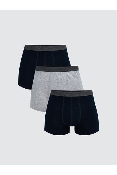 LC Waikiki Стандартни памучни гъвкави мъжки боксерки от 3 части