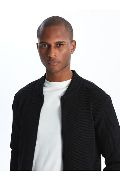 LC Waikiki Ανδρικό φούτερ με φερμουάρ Standard Fit College Collar