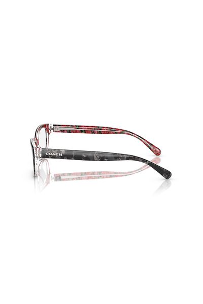 Coach Woman Pillow Eyeglasses- Hc 6250u - Lense Size:51mm - Black Tortoise / Pink Floral