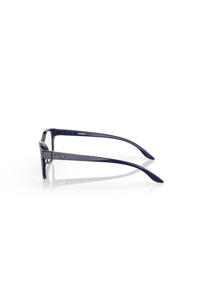 Oakley Youth Rx Woman Round Eyeglasses- Oo 8022 - Lense Size:46mm - Polished Transparent Brick Red