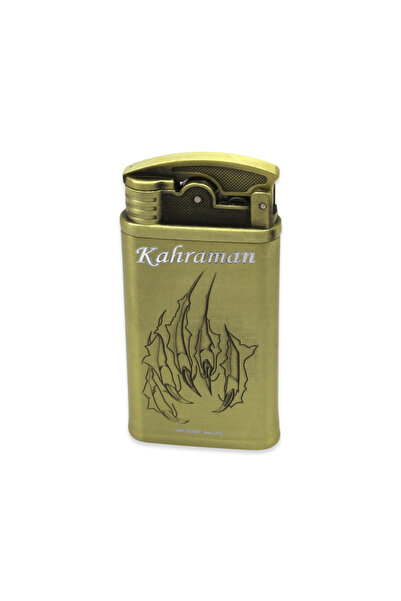 Tesbihane Kişiye Özel İsim Yazılı Aslan Figürlü Eskitme Renk Manyetorlu Çakmak