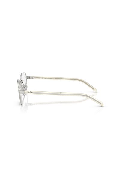 Prada Woman Round Eyeglasses- Pr B53v - Lense Size:51mm - Pale Gold