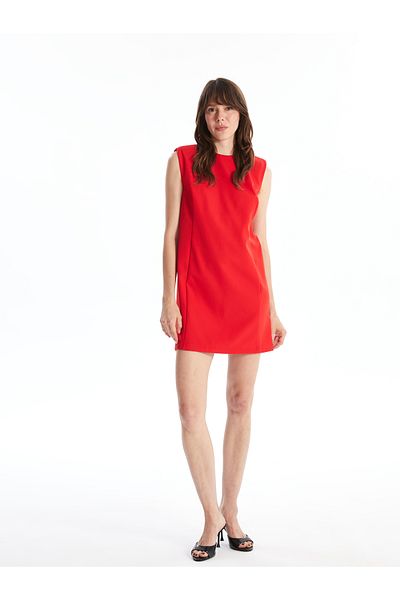 LC Waikiki Women's Crew Neck Straight Dress