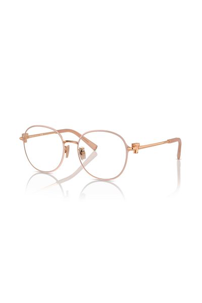 Tiffany Woman Round Eyeglasses- Tf 1161d - Lense Size:53mm - Pale Gold