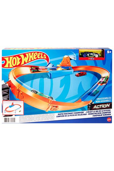 mattel Hot Wheels Rapid Raceway Champion Playset
