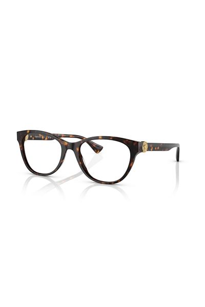 Versace Woman Cat Eye Eyeglasses- Ve 3330 - Lense Size:55mm - Havana