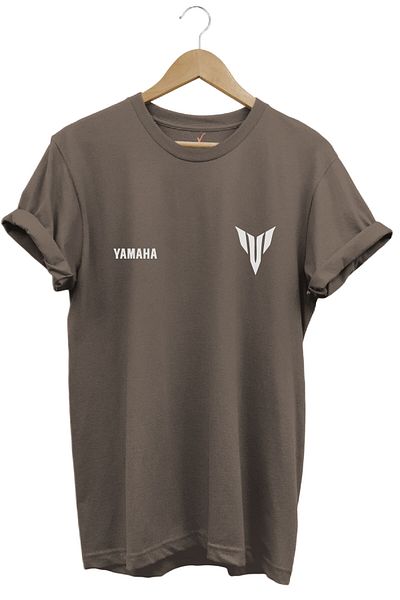 WİDİ Кафява тениска с щампа Yamaha