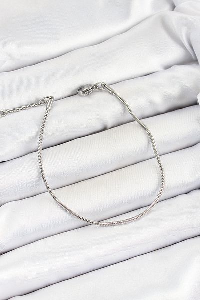callerrons accessories Silver Color Snake Chain Men's Bracelet - Ebj250620W35760