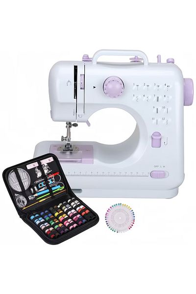 Generic Set mașină de cusut, Accesorii incluse, Pedală de picior, Două moduri de alimentare